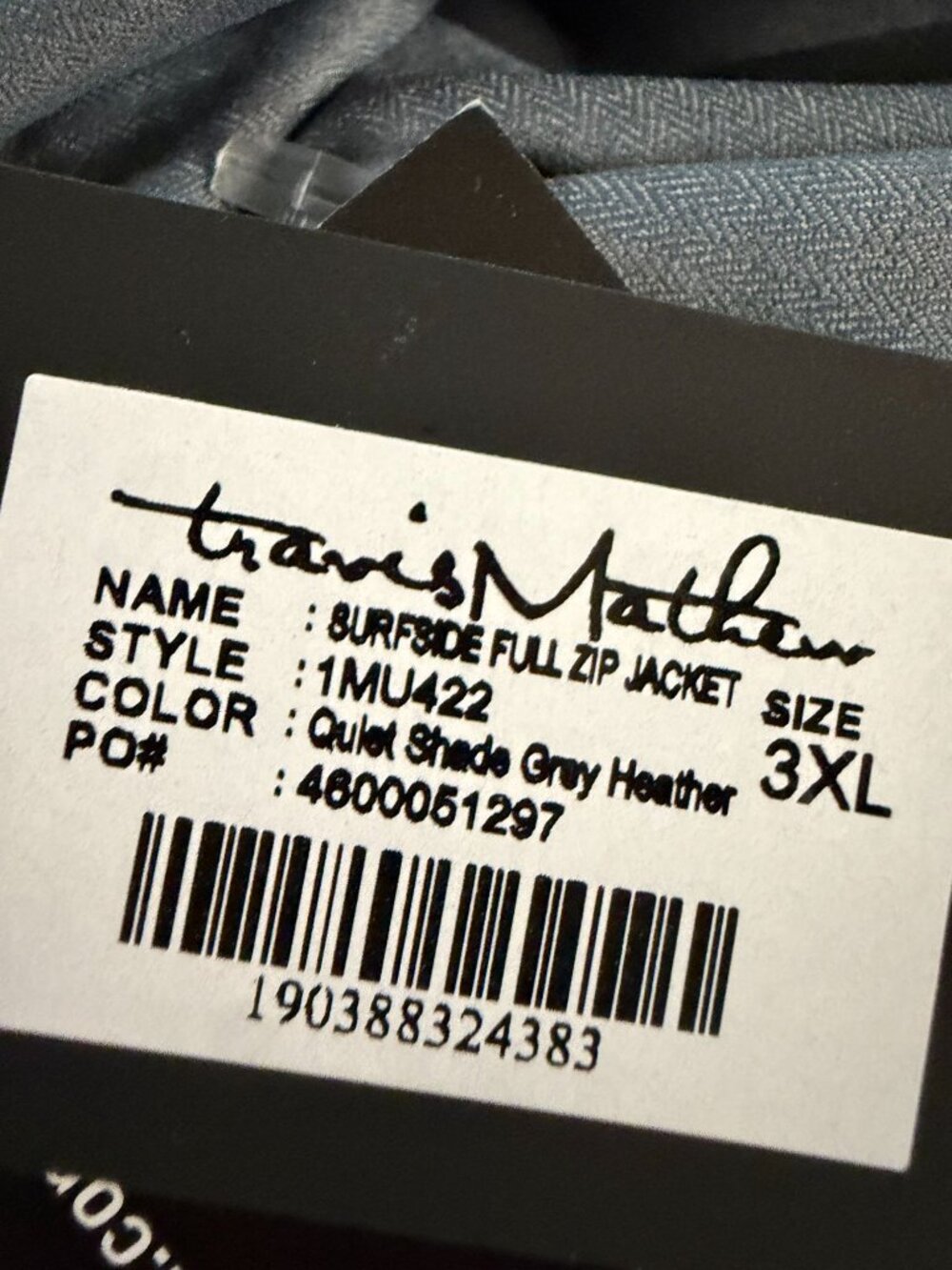 New Chevy Corvette Travis Mathew Full Zip Golf Jacket Mens 3XL XXXL Gray Stretch - Picture 2 of 10